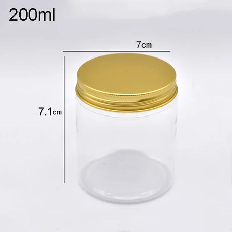 12Pcs Plastic Jar With Lids Clear Cosmetic Refillable Bottles Sample Pot Shampoo Cream Container Travel Accessories 200/250ML