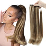 Full Shine Ponytail Human Hair 70g/80g Machine Made Remy Ponytails Extensions for White Women Human Hair Ponytail