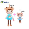 Metoo Doll Stuffed Toys Kawaii Mother and Kid 2 Piece Angela Plush Sleeping Toys For Girls Newborn Baby Christmas Birthday Gift