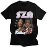 Rapper SZA CTRL X SOS Album Print T-Shirt Plus Size Retro Punk Universal Oversized Hip Hop Harajuku Cotton Streetwear