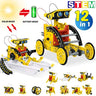 12 in 1 Science Experiment Solar Robot Toy DIY Building Powered Learning Tool Education Robots Technological Gadgets Kit for Kid