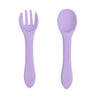 2 PCS Silicone Spoon Fork for Baby Utensils Set Auxiliary Food Toddler Learn To Eat Training Soft Fork Infant Tableware Feeding