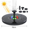 Solar Water Fountain Floating Bird Bath Waterfall Garden Decoration Outdoor Mini Solar Powered Fountain Water Pump With 6Nozzles