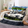 Cartoon Sheep S-Shaun Blanket Children Flannel Blanket Portable Home Travel Camping Sofa Picnic Blanket