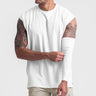 Men's Cotton Sleeveless Shirts Loose Vest Gym Bodybuilding Fitness Tank Top Workout Breathable O-Neck Casual Oversize Undershirt