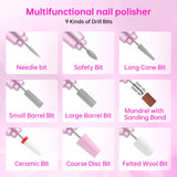 New Rechargeable Nail Drill Machine With Large HD LCD Display Electric Nail Drill Pen For Manicure Nail Salon Equipment