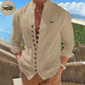 High Quality Men's Spring/Summer New Short Sleeved Cotton Linen Shirt Business Casual Loose Fitting T-Shirt Shirt Top S-2XL