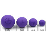 Rubber Fascia Massage Ball Yoga Fitness Muscle Relaxation Pain Relief Lacrosse Massage Ball Portable Physiotherapy Ball