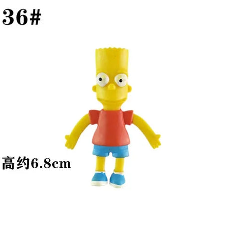 NJ Croce The Simpsonas Figure Bendable Doll Ornaments Accessories Fantasy Figurines Children Present