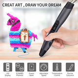 Creative 3D Art Pen for All Ages - SUNLU SL-300, Ideal for PLA/ABS Filament, Perfect Christmas Gift!