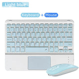 Touchpad Wireless Keyboard and Mouse Combo For iPad Samsung Xiaomi Huawei Ultra Thin Protable Mini Bluetooth Keyboard Laptop, PC