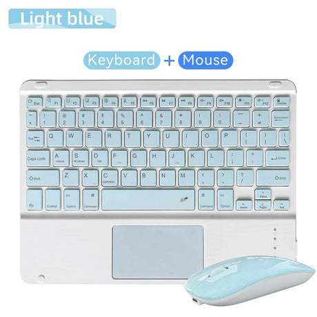 Touchpad Wireless Keyboard and Mouse Combo For iPad Samsung Xiaomi Huawei Ultra Thin Protable Mini Bluetooth Keyboard Laptop, PC