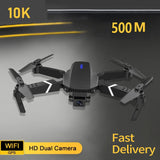 E88 Pro Drone 10K Camera Ultra HD Dual Foldable RC Quadcopter Altitude Hold Visual Positioning Auto Return RC Drone Toy