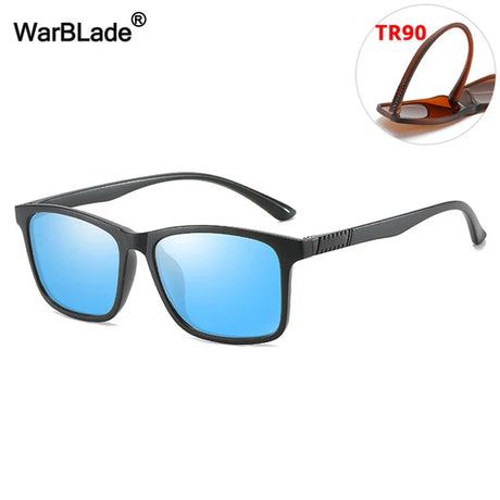 WarBLade Classic Polarized Sunglasses Brand Design Men Women TR90 Flexible Square Sun Glasses Driving Eyewear UV400 Gafas De Sol