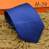 2024 new H Family 100% Silk Tie Creative Stripe Gift for Work Wedding 8cm Suit Accessories necktie  bowties  collared shirt