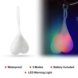 Bicycle Back Rear Tail LED Light Silicone Bike Bicycle Back Rear Tail Cycling LED Light Heart Ball Egg Lamp Bicycle Accessories