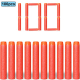 7.2cm 50/100pcs For Nerf Soft Bullets Darts Round Head Refill Sponge Darts Kids Toy Gun Bullets For NERF N-Strike Blasters