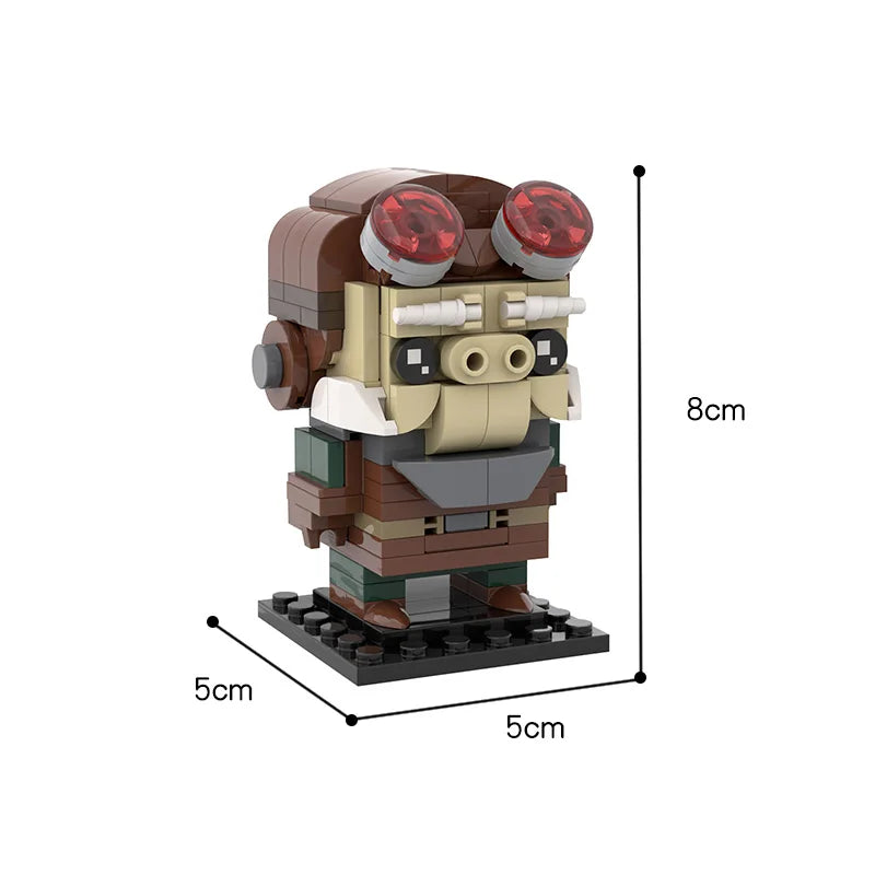 DIY Anime Movies Game Figure Brickheadz Building Block Kit Character Collectation Playset Brick Model Toys Kids Birthday Gift