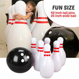 Children Giant Inflatable Bowling Set Adults Outdoor Sports Exercise Toys Family Lawn Yard Games Parent Child Interactive Toys