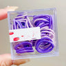 100pcs Colorful Rubber Bands In Summer Versatile Design No Harm To Hair Leather Cover Cute and Lively Hair Tie