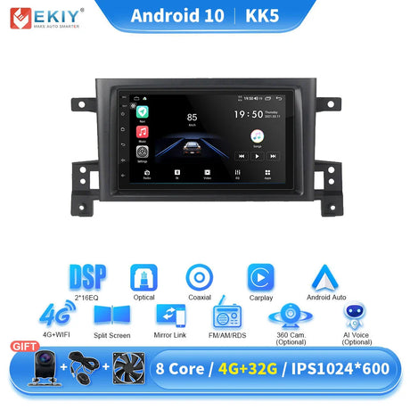 EKIY KK5 Car Radio Stereo For Suzuki Grand Vitara 3 2005-2015 Android Intelligent System Multimedia Video Player Navigation GPS