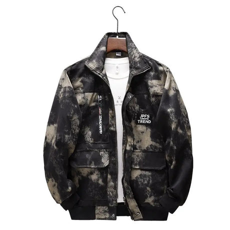 Men Clothing Two Piece Set Camouflage Discovery Training Suit Work Clothes Cardigan Military Outerwear Tactical Overalls  Jacket