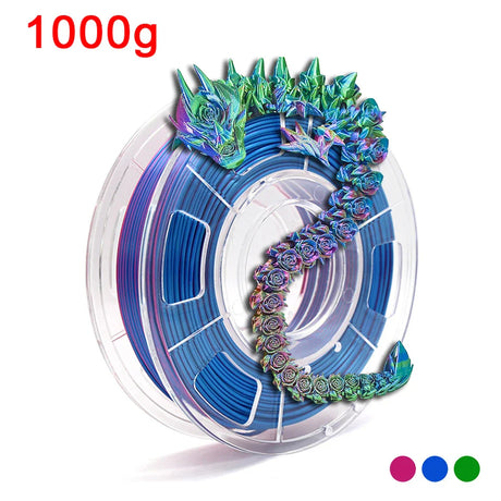 Tricolor 3D Printer Filament Silk PLA 3 Color for 3D Printing Materials 1.75mm Sublimation Products Colorful Filaments