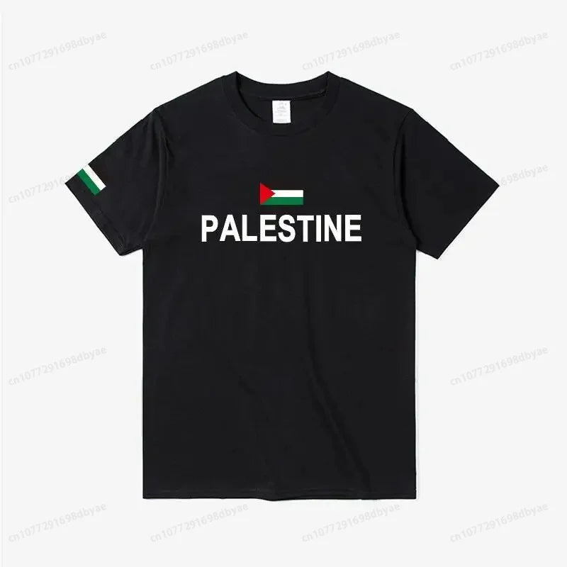 Women's Palestine Plus Size Cotton Name Palestine Map Men's T-Shirt Cotton T-Shirt Top Gaza T-Shirt Fashion T-Shirt Clothing