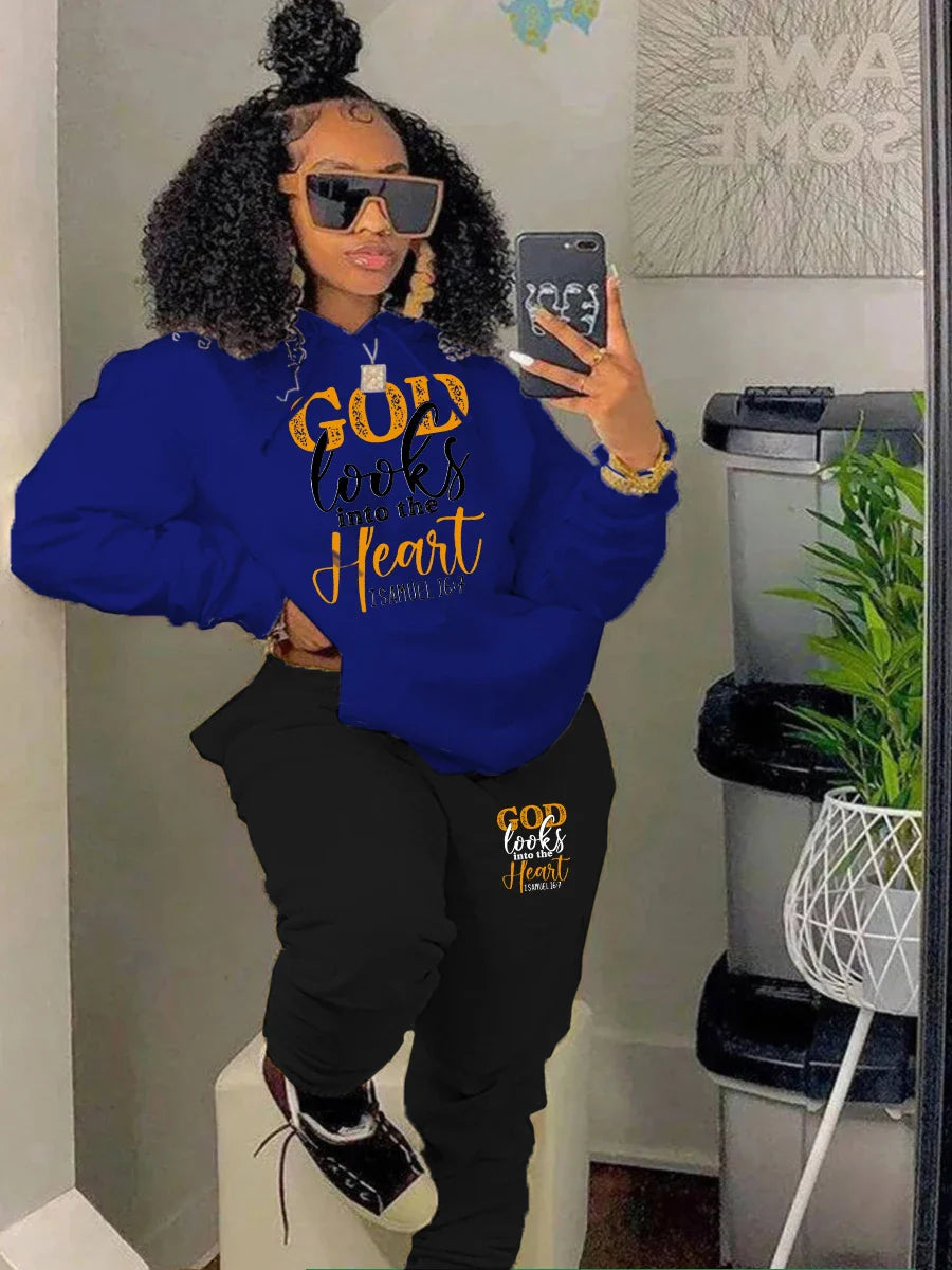 LW Plus Size Woman Tracksuit Two Piece Set Winter Warm Hoodies+Pants Pullovers Sweatshirts 2pcs set casual Hoodie Sportswear