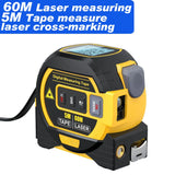 Laser Distance Meter Measuring Laser Tape Measure Digital Laser Rangefinder Digital Electronic Roulette Stainless 5m Tape Ruler