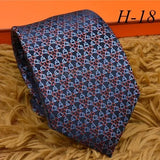 2024 new H Family 100% Silk Tie Creative Stripe Gift for Work Wedding 8cm Suit Accessories necktie  bowties  collared shirt