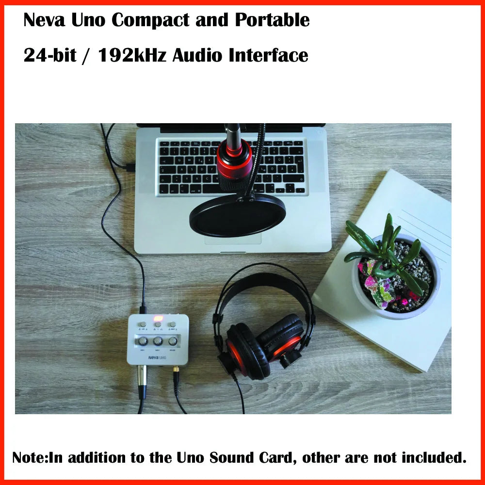 ESI Neva Uno Compact and Portable Audio Interface USB Sound Card With Mic Preamp Support WDM ASIO 2.0 CoreAudio