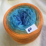 300g Cake Gradient Color Crocheted Shawl Blanket DIY Hand Knitted Cotton Blended Yarn