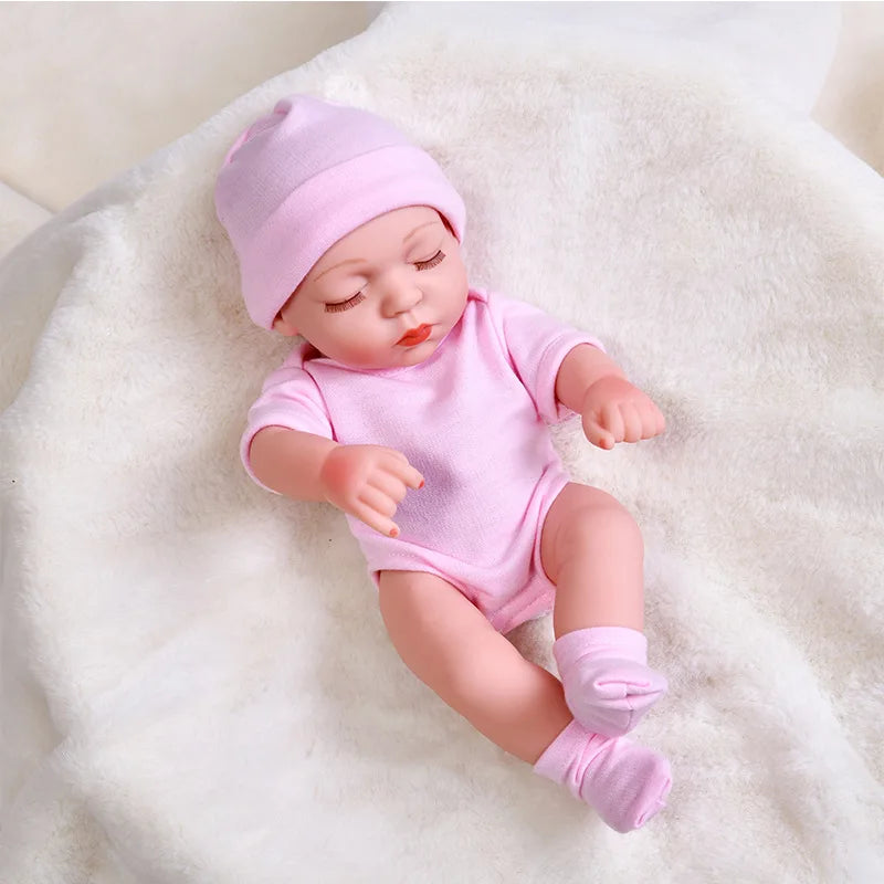 30cm Reborn Dolls Baby Reborn Toys Doll Waterproof Vinyl Bebe Doll Cute Mini Reborn Baby Doll For Girls Birthday Gift