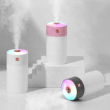 300ml Car Air Humidifier Car Electrical Appliances Small Household Fog Volume Aromatherapy Rainbow Cup Car Humidifier Purifier