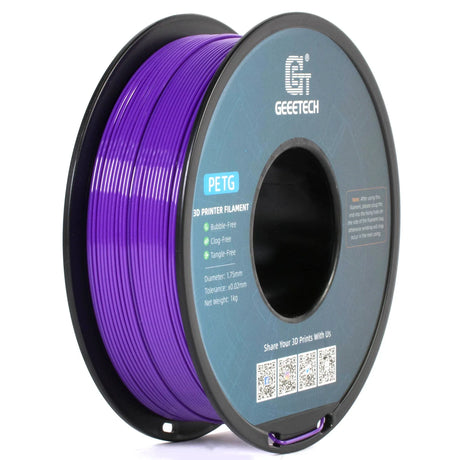 GEEETECH 1kg 1.75mm 1KG(2.2LBS) Pure PETG, 3D Printer Filament, Vacuum Packaging,Tangle-Free, 3d printing materials