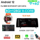 10.25'' Android 12 car Radio autoradio with screen for BMW X5/X6 E70 E71 CCC/CIC Carplay Bluetooth intelligent system Navigation