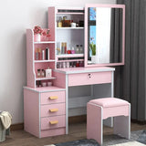 Dressing Table Length Drawers Amp Stool  Bedroom Small Apartment Simple Modern Sliding Mirror Simple Storage Cabinet Furniture