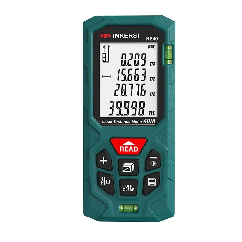 INKERSI Laser Rangefinder Digital Tape Measure 40M/70M/120m High Precision Laser Distance Meter Roulette Range Finder No Battery