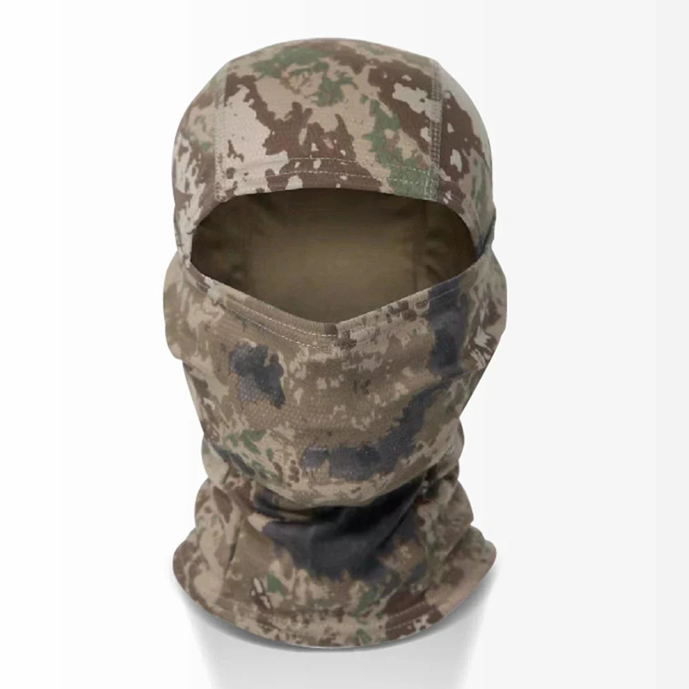 Tactical Camouflage Balaclava Hat Motorcycle Face Mask Lycra Moto Biker Wind Cap Mask Stopper Windproof Bicycle Cycling Headgear