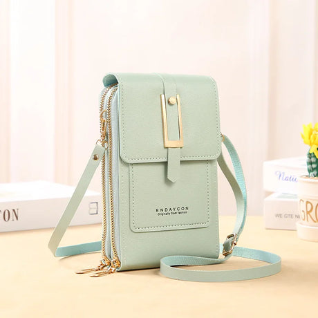 Women Bags Soft Leather Wallets Touch Screen Cell Phone Purse Crossbody Shoulder Strap Handbag for Female Cheap Women's Bags