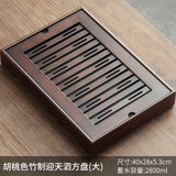 Coffeeware Teaware Tea Tray Portable Plate Vintage Big Wooden Tray Home Kitchen Gadget Plateau En Bois Office Accessories