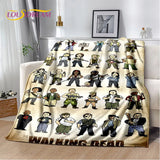 The Walking Dead Horror Soft Plush Blanket,Flannel Blanket Throw Blanket for Living Room Bedroom Bed Sofa Picnic Cover Bettdecke