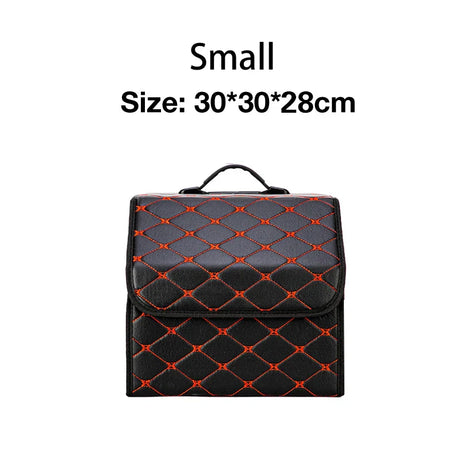 Car Storage Boxes Folding Auto Organizer Box PU Leather Waterproof Trunk Bag Large Capacity Multi-color SUV Cars Stowing Tidying