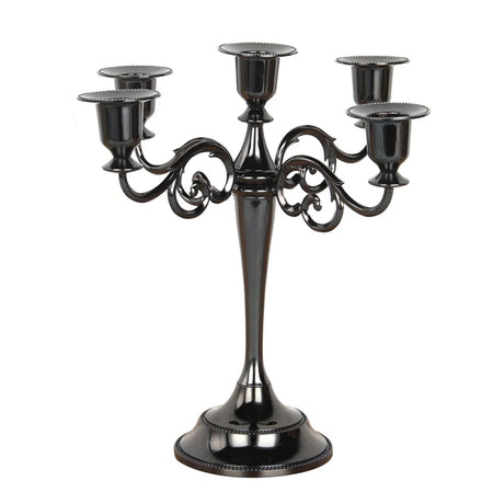 Vintage Dining Table Decor Candlestick Stand Desktop Candelabra Home Party Wedding Decoration Retro Candlestick Candle Holder