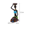 Creative Europe African Black Figure Sculpture Candle Holder, Home Crafts Cafe Theme Decoration Desktop Bar Resin Decoration 1Pc