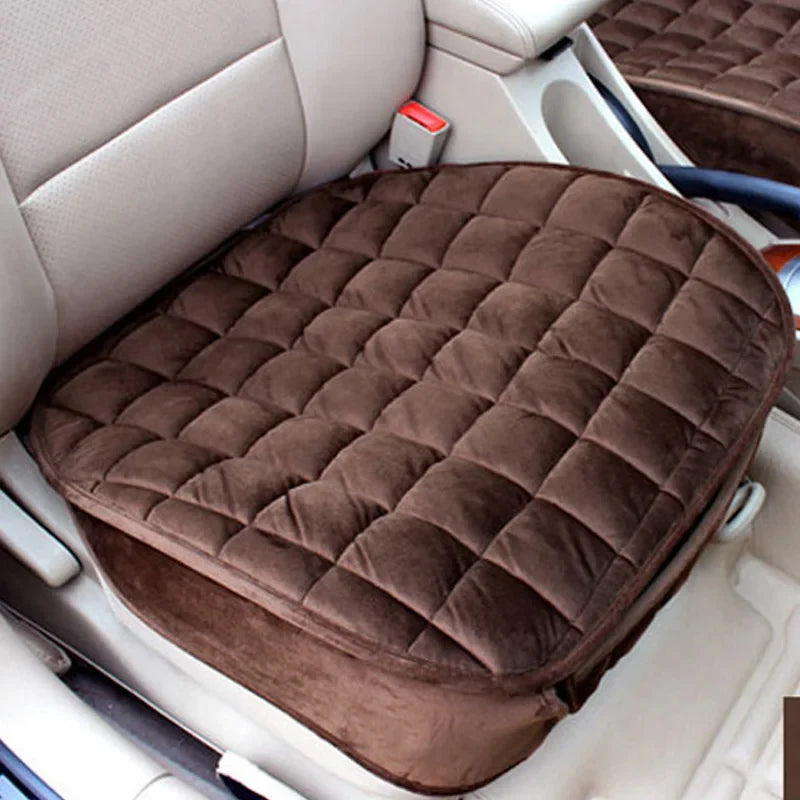 Car Seat Cover Flocking Cloth Not Moves Car Seat Cushions Non Slide Auto Universal Keep Warm Winter Accessories E4 X20