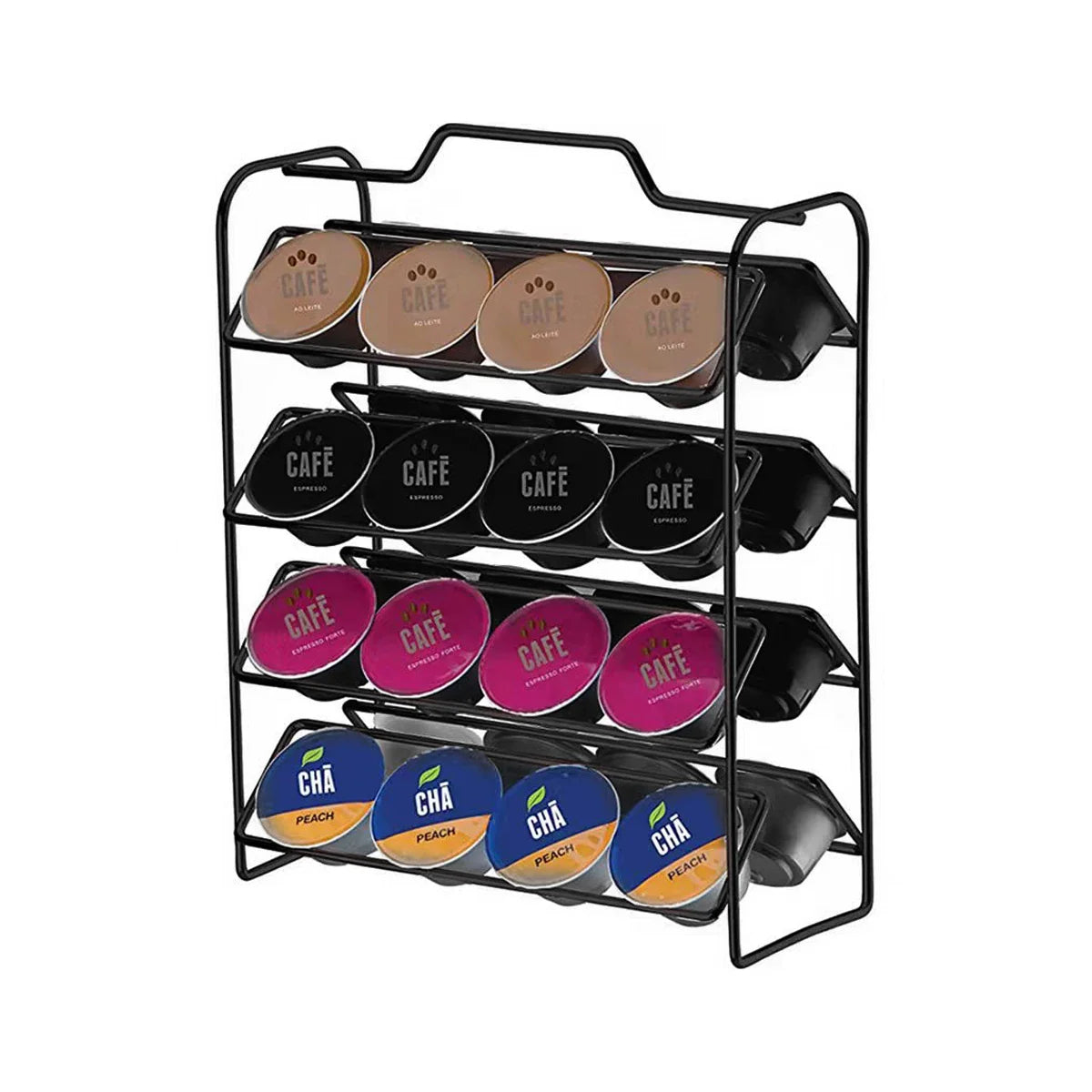 32pcs Coffee Capsule Holder Coffeeware Teaware Storage Rack Portable Capsule Coffee Storage Box Capsule Rack Coffee Accessories