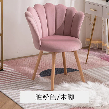 Nordic Computer Pink Chair Girl Dressing Stool Living Room Wheeled Armchairs Rotatable Liftable Sofa Armrest Seat Vanity Chair