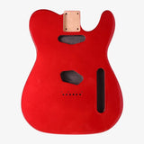High- quality TL guitar body Alder Metal Red DIY Finish electric guitar part for Telecaster
